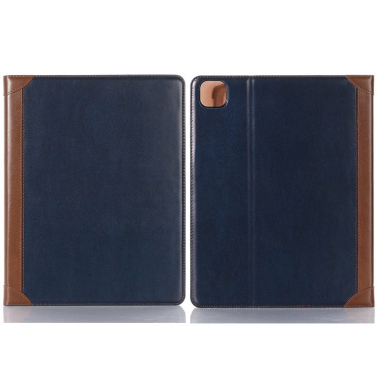 

For iPad Pro 13 2024 Book Style Stitching Leather Tablet Case(Blue)