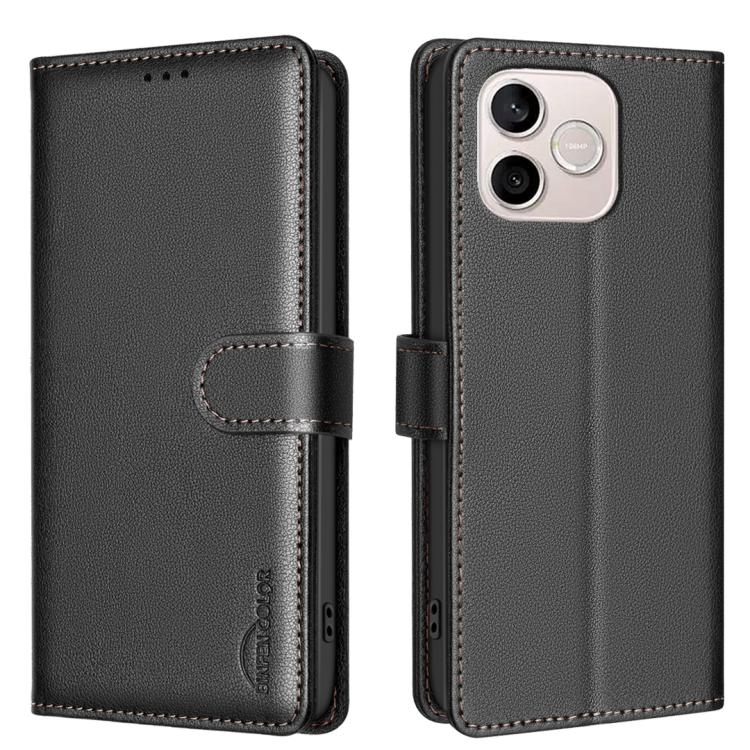 

For Honor 600 Lite Global Litchi Texture RFID Anti-theft Leather Phone Case(Black)