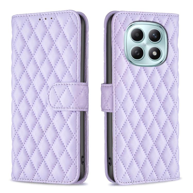 For Redmi Note 15 Pro+ 5G Global 163.3mm Diamond Lattice Wallet Flip Leather Phone Case(Purple)