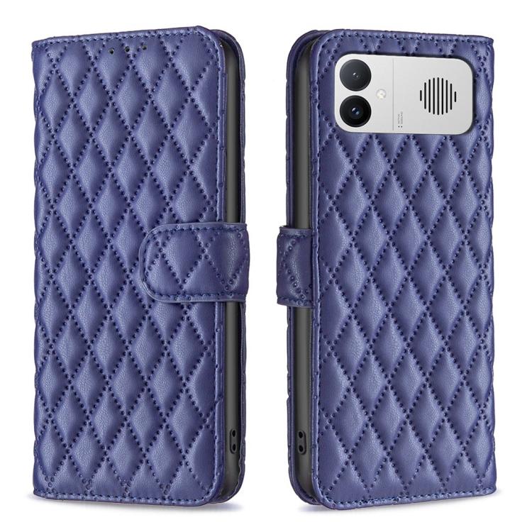For Redmi K90 Max 5G Diamond Lattice Wallet Flip Leather Phone Case(Blue)