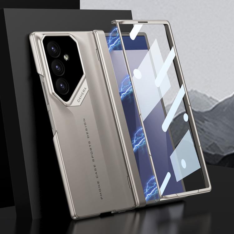 

For Samsung Galaxy Z Fold7 5G GKK Integrated Folding Supercar Phone Case(Titanium Grey)