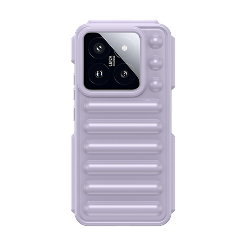 

For Xiaomi 14 Pro Capsule Series Candy Color TPU Phone Case(Purple)