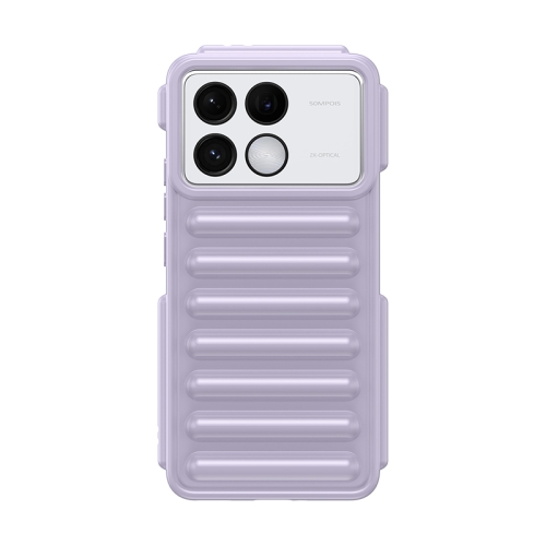 

For Redmi K70 Capsule Series Candy Color TPU Phone Case(Purple)