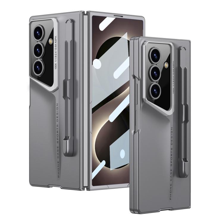 For Galaxy Z Fold8 Ultra 5G GKK Integrated Blade Ultra-thin Full Coverage Phone Case with Pen Slot, Not Included Pen(Grey)