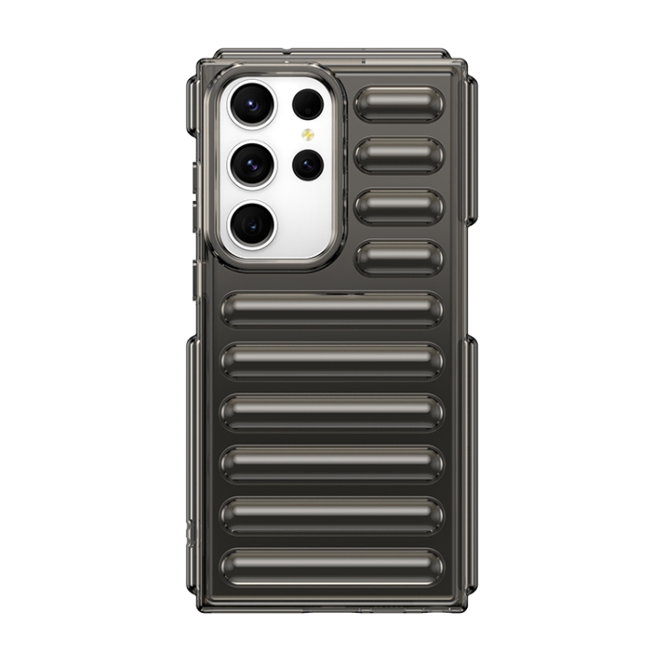 

For Samsung Galaxy S23 Ultra 5G Capsule Series Candy Color TPU Phone Case(Transparent Grey)