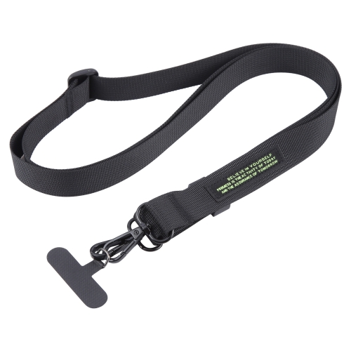 

A1 Nylon Webbing Anti-lost Mobile Phone Long Lanyard(Black)