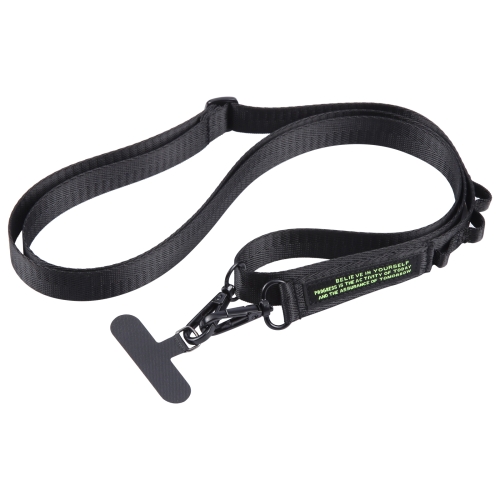 

B1 Nylon Webbing Anti-lost Mobile Phone Long Lanyard(Black)