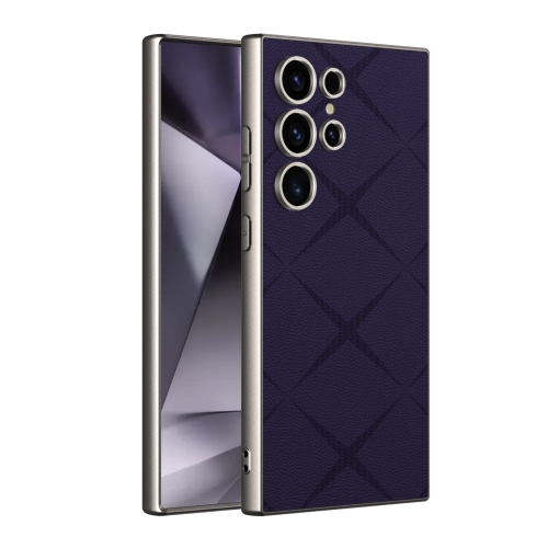 

For Samsung Galaxy S24 Ultra 5G GKK Asterism Metal Paint Skin Feel Leather Full Coverage Phone Case, Not Included Pen(Purple)