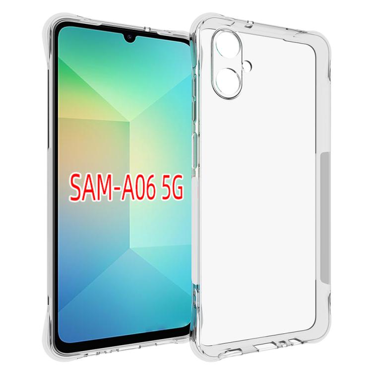 

For Samsung Galaxy A06 5G Shockproof Non-slip Thickening TPU Phone Case(Transparent)