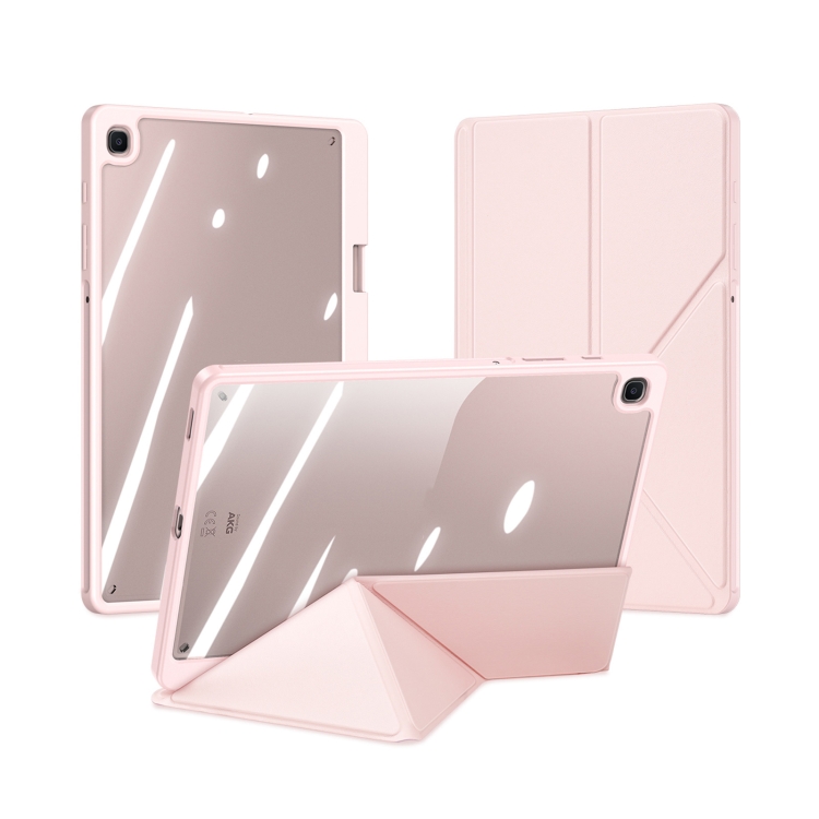 

For Samsung Galaxy Tab S6 Lite 2024 DUX DUCIS Magi Series Smart Leather Tablet Case(Pink)