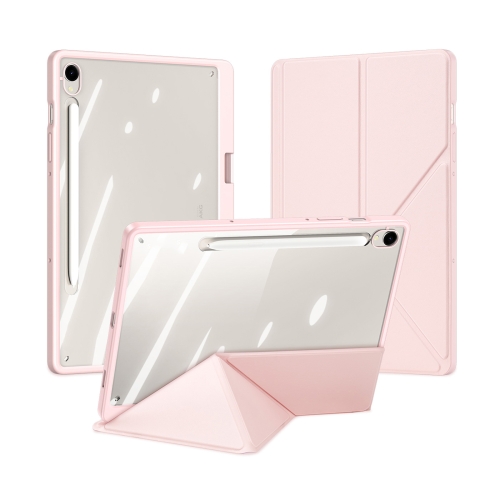 

For Samsung Galaxy Tab S9 / S9 FE DUX DUCIS Magi Series Smart Leather Tablet Case(Pink)