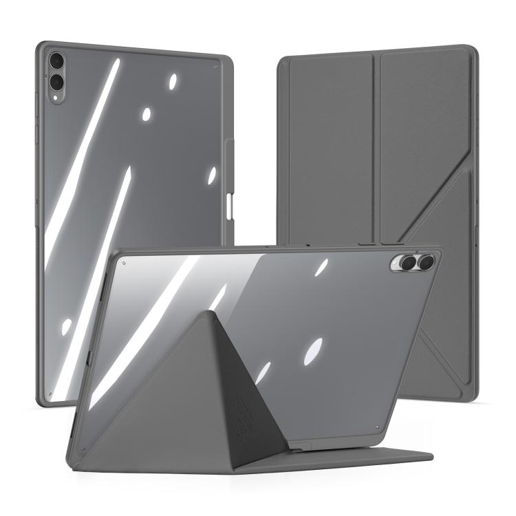 

For Samsung Galaxy Tab S11 Ultra DUX DUCIS Magi Series Smart Leather Tablet Case(Grey)