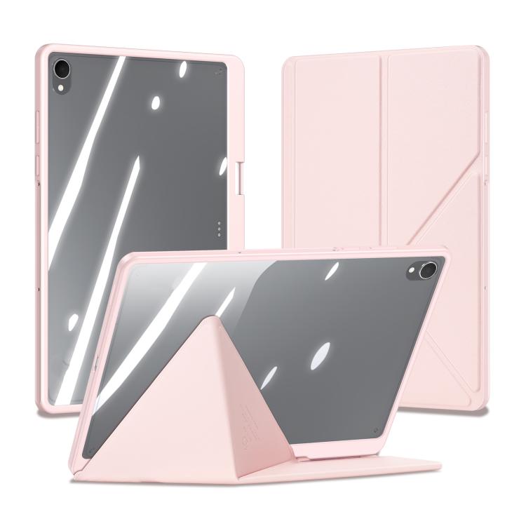 

For Samsung Galaxy Tab S11 DUX DUCIS Magi Series Smart Leather Tablet Case(Pink)