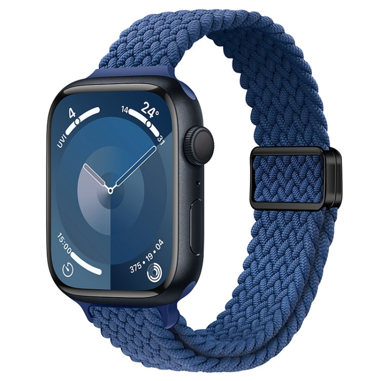 Dây đeo đồng hồ bện nylon mỏng có khóa từ tính cho Apple Watch