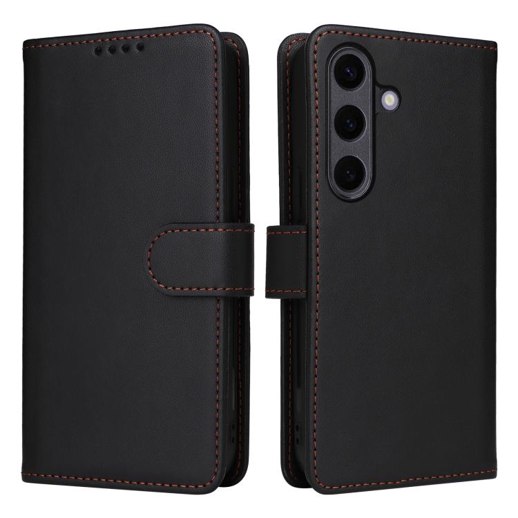 

For Samsung Galaxy S25+ 5G BETOPNICE BN-005 2 in 1 Detachable Imitate Genuine Leather Phone Case(Black)