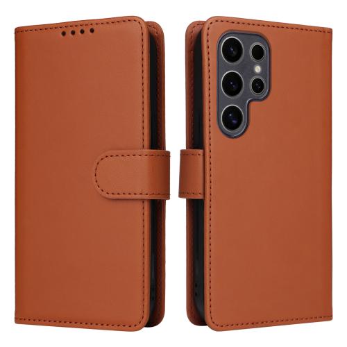 

For Samsung Galaxy S25 Ultra 5G BETOPNICE BN-005 2 in 1 Detachable Imitate Genuine Leather Phone Case(Brown)