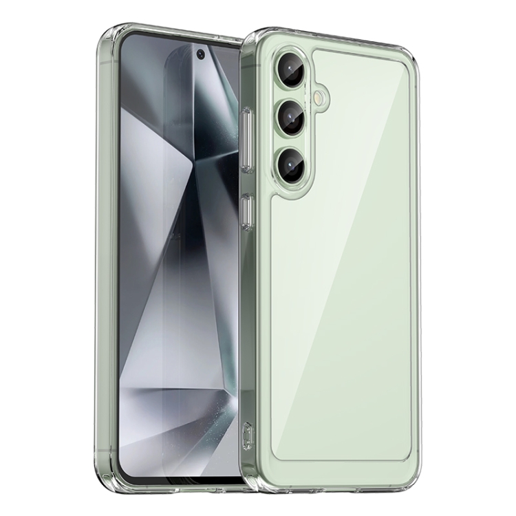 

For Samsung Galaxy S24 FE 5G Colorful Series Acrylic Hybrid TPU Phone Case(Transparent)