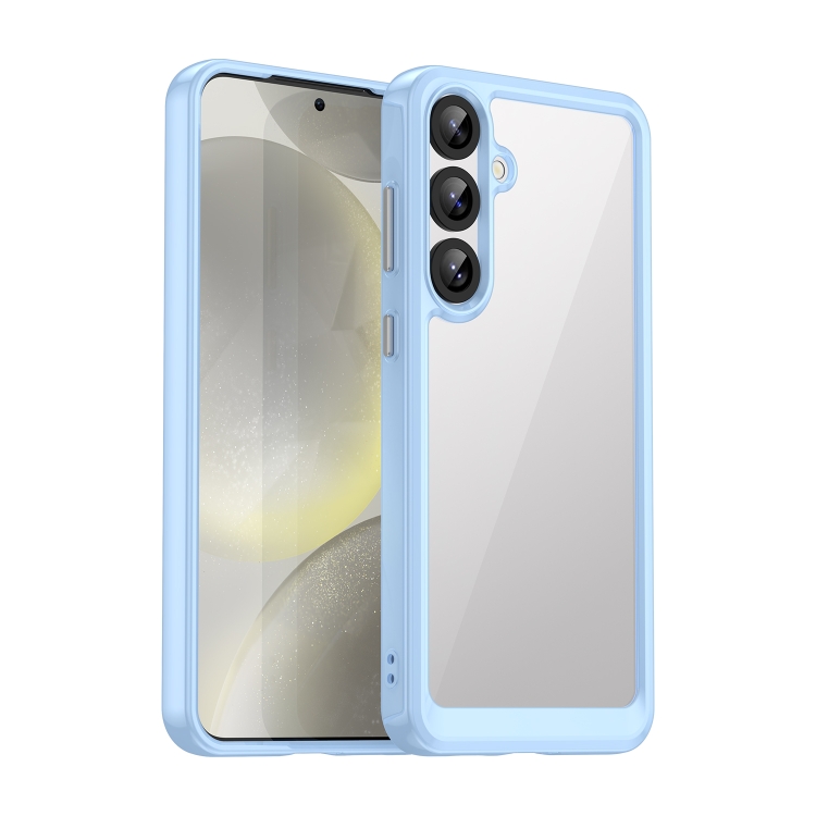 

For Samsung Galaxy S25+ 5G Colorful Series Acrylic Hybrid TPU Phone Case(Blue)