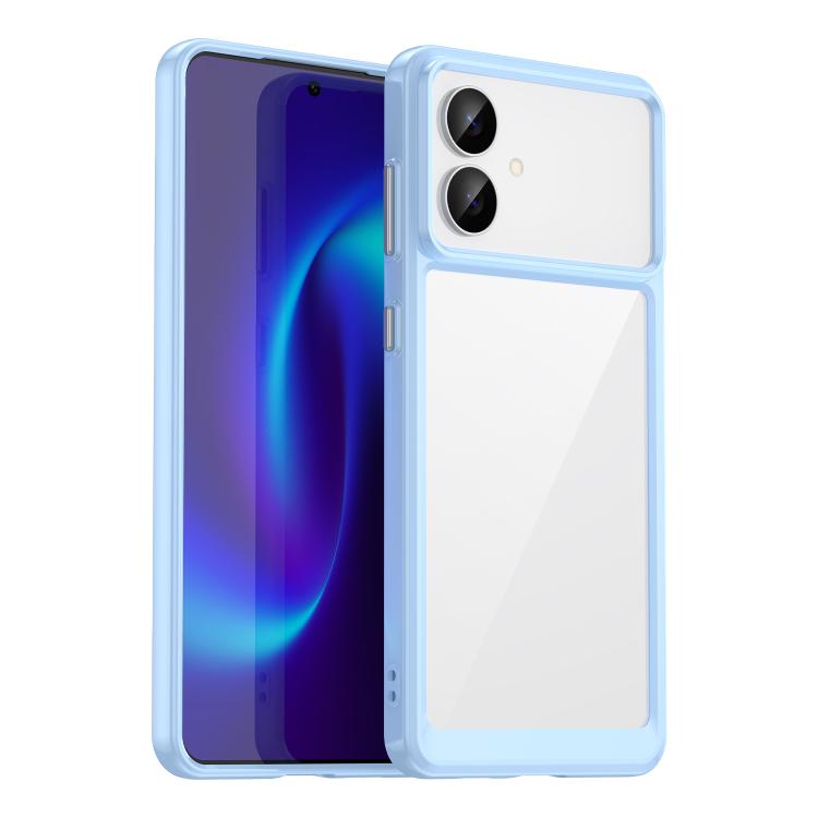 

For Samsung Galaxy S26 Edge 5G Colorful Series Acrylic Hybrid TPU Phone Case(Blue)