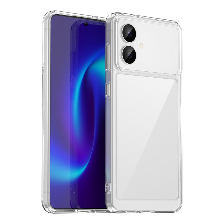 

For Samsung Galaxy S26 Edge 5G Colorful Series Acrylic Hybrid TPU Phone Case(Transparent)