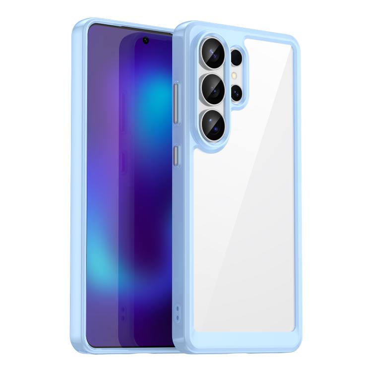 

For Samsung Galaxy S26 Ultra 5G Colorful Series Acrylic Hybrid TPU Phone Case(Blue)