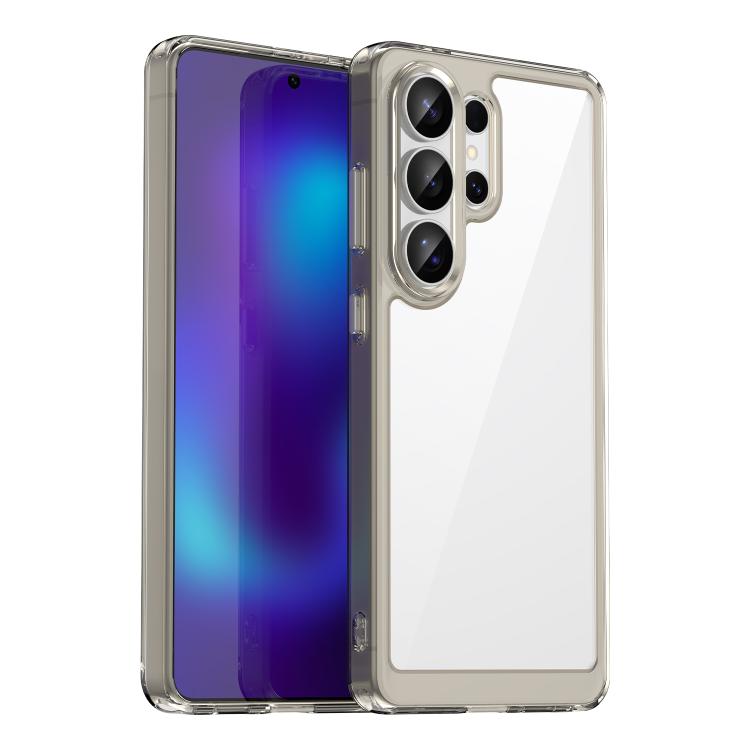 

For Samsung Galaxy S26 Ultra 5G Colorful Series Acrylic Hybrid TPU Phone Case(Transparent Grey)