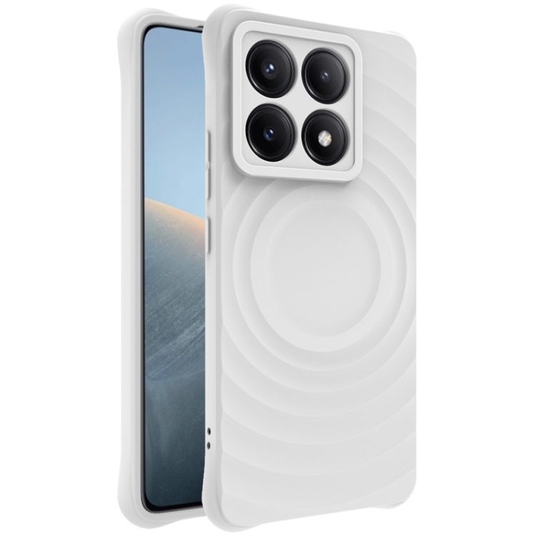 

For Xiaomi 14T Pro IMAK UC-6 Series Manbo Frosting Soft Phone Case(White)