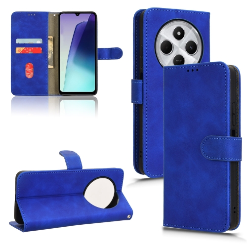 

For Redmi 14C Skin Feel Magnetic Flip Leather Phone Case(Blue)