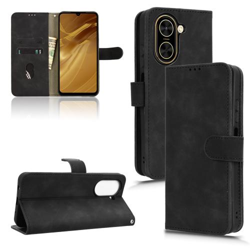 

For Redmi A5 4G 173.3mm Skin Feel Magnetic Flip Leather Phone Case(Black)