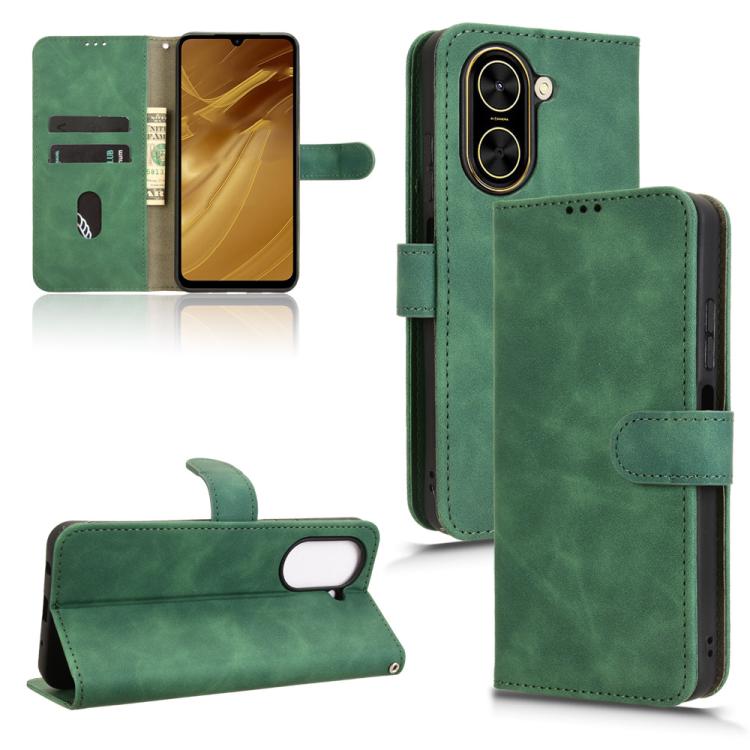 

For Redmi A5 4G 173.3mm Skin Feel Magnetic Flip Leather Phone Case(Green)
