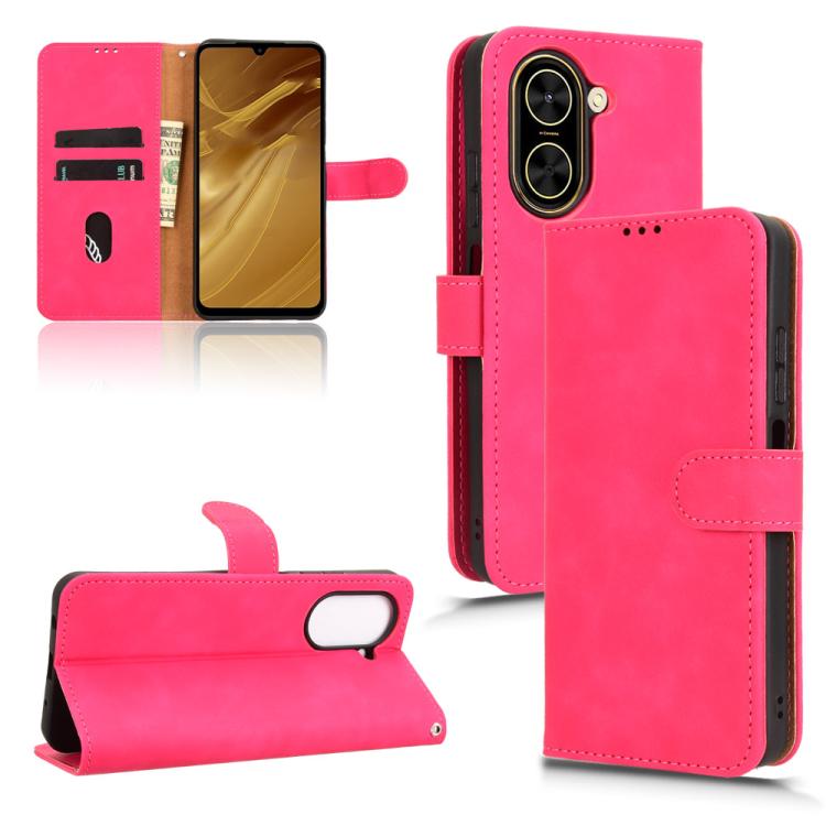 

For Redmi A5 4G 173.3mm Skin Feel Magnetic Flip Leather Phone Case(Rose Red)