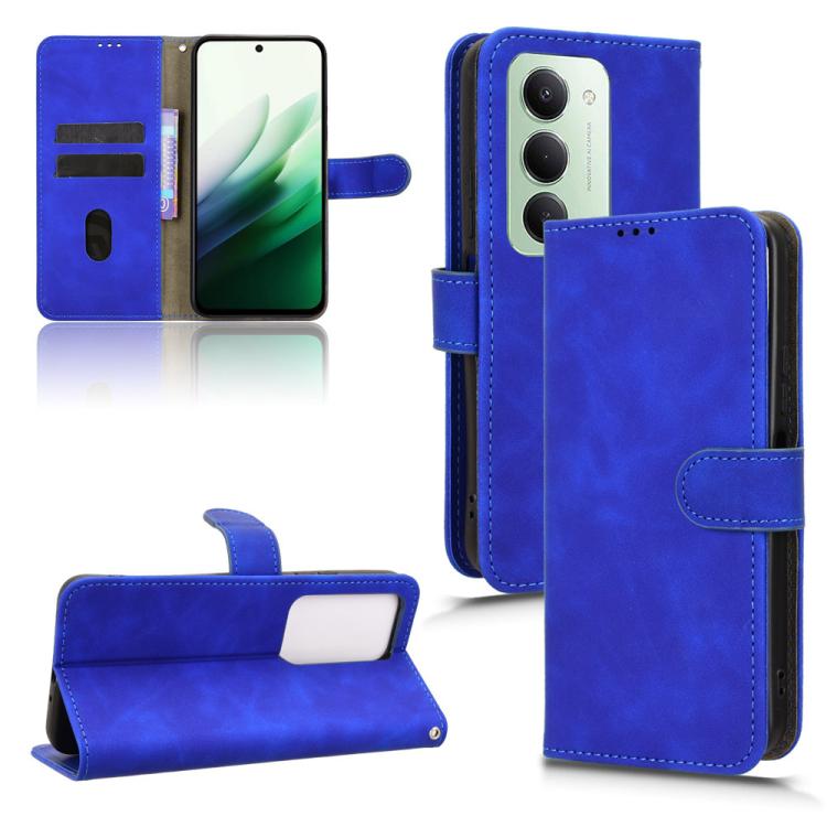 

For Redmi 15 5G / 4G EU 171mm Skin Feel Magnetic Flip Leather Phone Case(Blue)