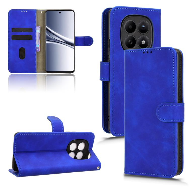 

For Redmi Note 15 Pro 4G Global 165.8mm Skin Feel Magnetic Flip Leather Phone Case(Blue)