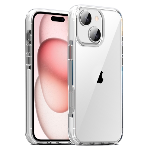 

For iPhone 15 TPE Airbag TPU+ PC Full Coverage Phone Case(White)