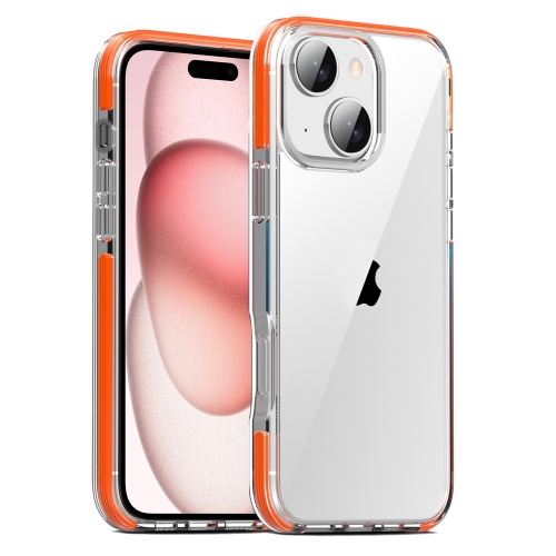 

For iPhone 15 Plus TPE Airbag TPU+ PC Full Coverage Phone Case(Orange)