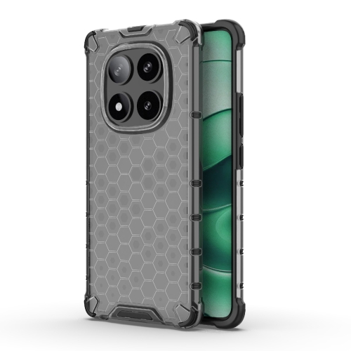 

For Redmi Note 14 Pro 5G Honeycomb Shockproof Phone Case(Black)