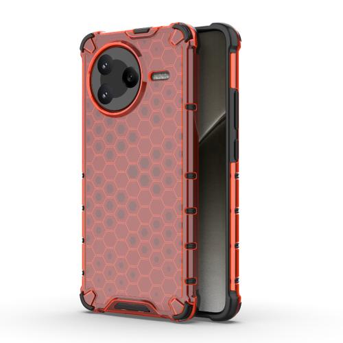 

For Redmi K80 Honeycomb Shockproof Phone Case(Red)