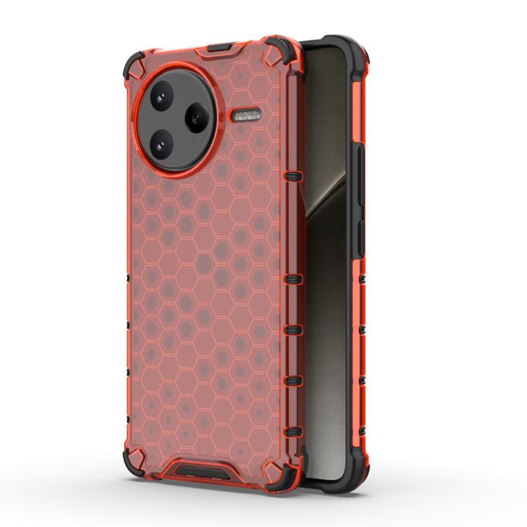 

For Redmi K80 Pro / POCO F7 Ultra Honeycomb Shockproof Phone Case(Red)