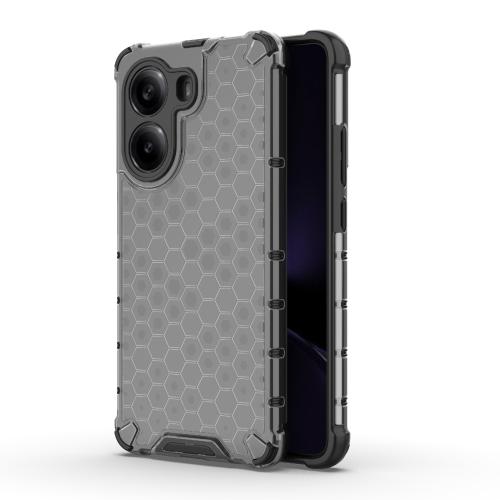 

For Redmi Turbo 4 5G Honeycomb Shockproof Phone Case(Black)