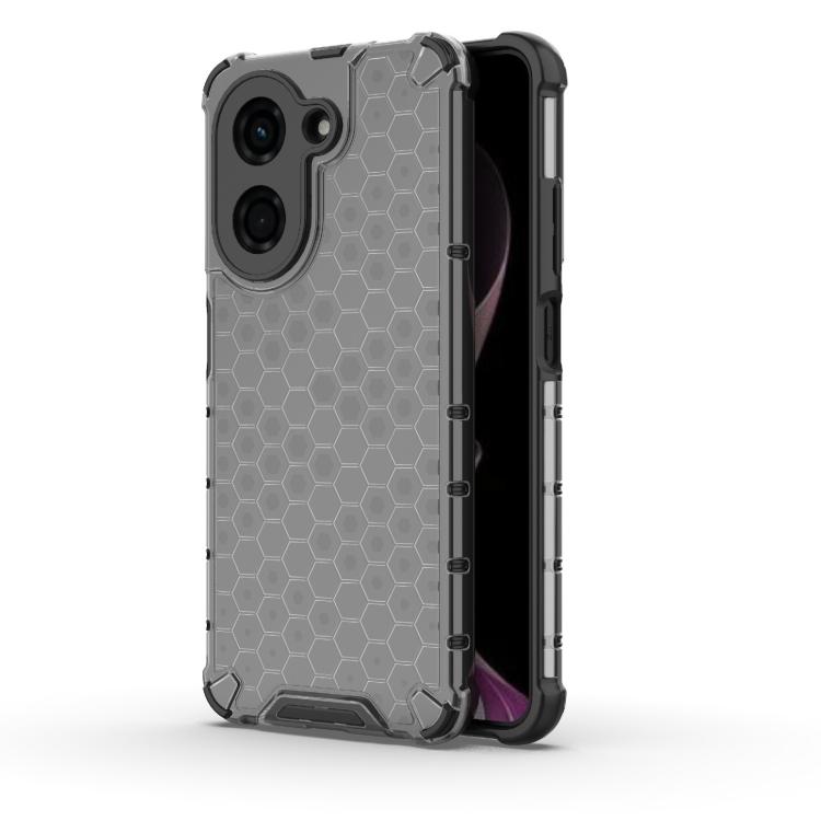 

For Redmi A5 4G 171.7mm / Poco C71 Honeycomb Shockproof Phone Case(Black)