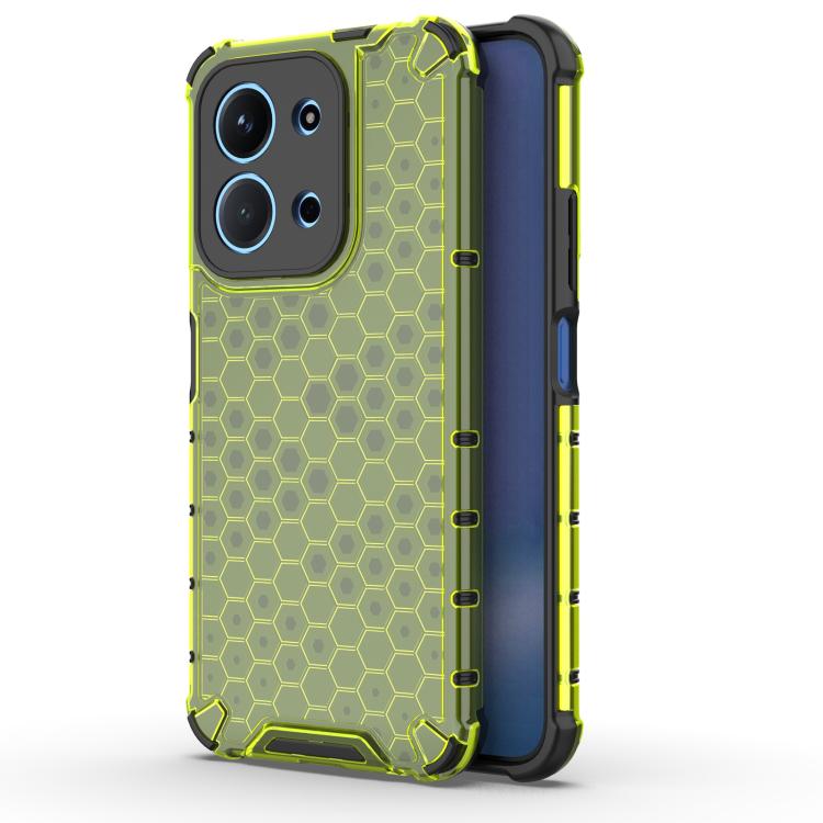 

For Redmi 15C 5G / 4G Global 171mm Honeycomb Shockproof Phone Case(Green)
