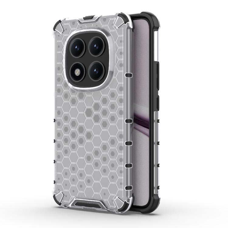 

For Redmi Note 15 Pro+ 5G Global 163.3mm Honeycomb Shockproof Phone Case(White)