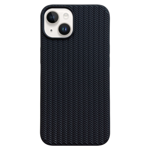 

For iPhone 13 Weave Texture TPU Phone Case(Black)