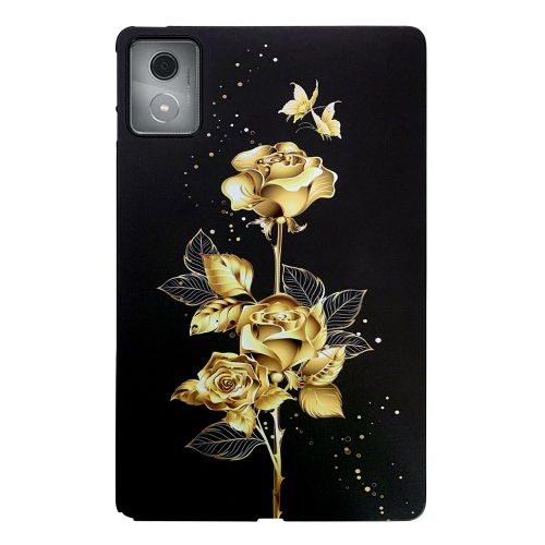 

For Lenovo Tab K11 Plus Color Painting Pattern Smart Tablet TPU Case(Golden Rose)