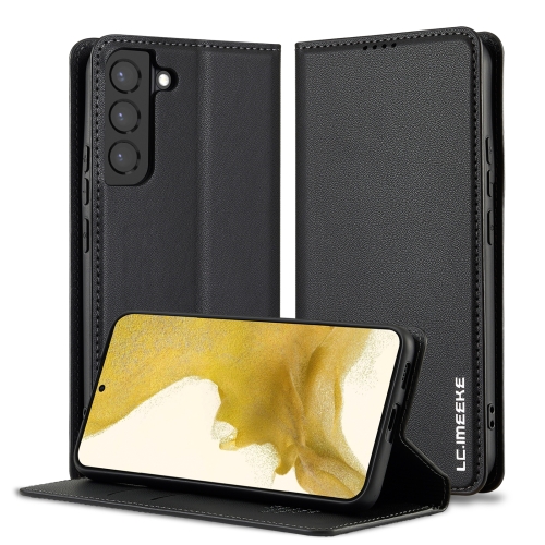 

For Samsung Galaxy S21 5G LC.IMEEKE L1 Series Frosted Fine Texture PU Phone Case(Black)