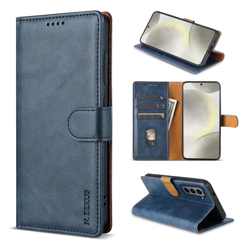 

For Samsung Galaxy S22+ 5G N.BEKUS CSJ-P1 Solid Color Leather Phone Case(Blue)