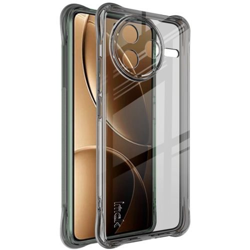 

For Redmi K80 imak Shockproof Airbag TPU Phone Case(Transparent Black)