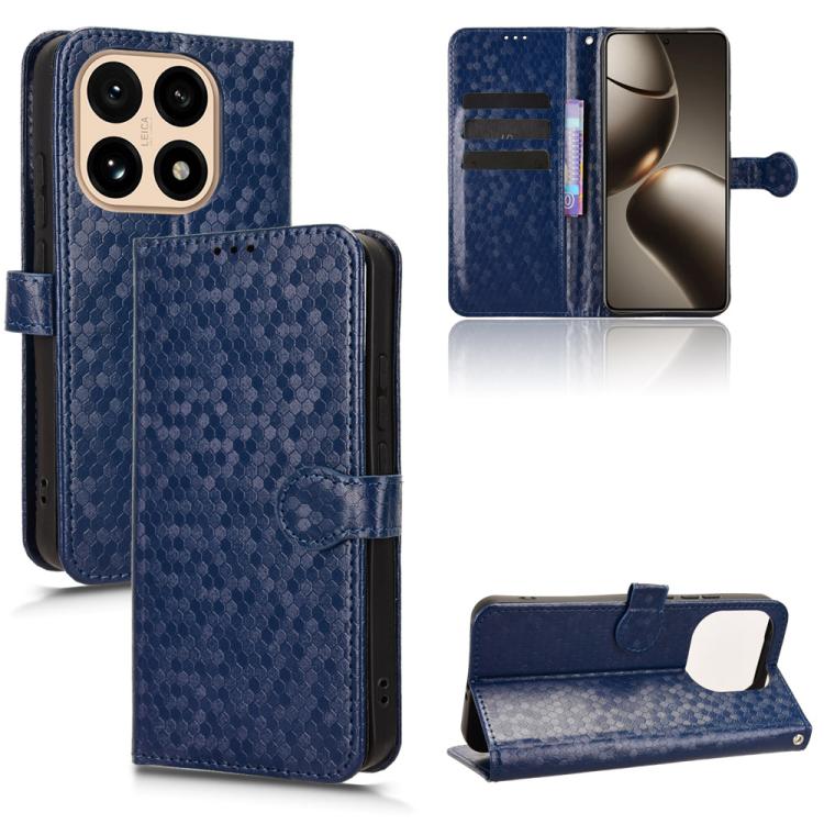 

For Xiaomi 15T 5G Honeycomb Dot Texture Leather Phone Case(Blue)