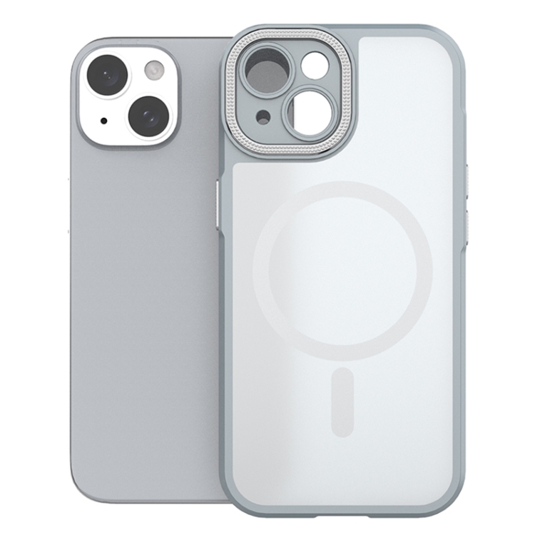 

For iPhone 15 Bodyguard MagSafe Magnetic Phone Case(Grey)