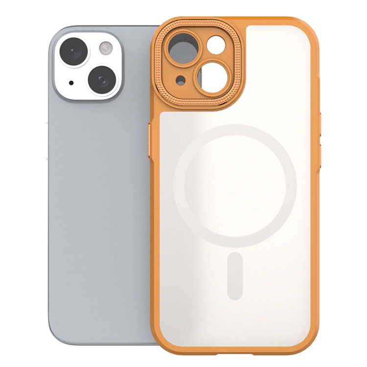 

For iPhone 14 Bodyguard MagSafe Magnetic Phone Case(Orange)